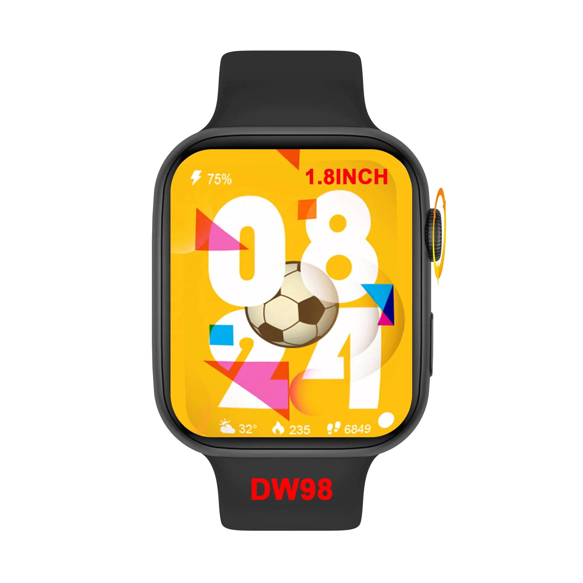 Dw98 Smart Watch 2021 New 1.8inch Big Screen With 4 Style Ui And Wireless Charger + Double Strap Smartwatches, Gray/silver/rose/red/blue
Dw98 Smart Watch 2021 New 1.8inch Big Screen With 4 Style Ui And Wireless Charger + Double Strap Smartwatches, Gray/silver/rose/red/blue