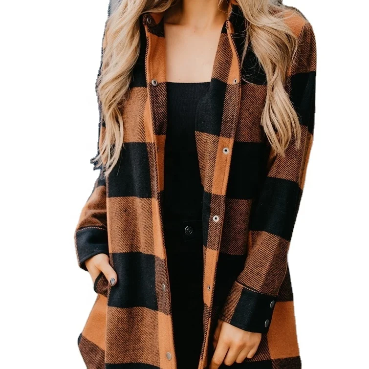 2020 fashion women long coats winter and autumn trench ladies Plaid jacket, Picture color
2020 fashion women long coats winter and autumn trench ladies Plaid jacket, Picture color