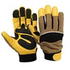 Comfort fit glove with synthetic leather palm Ergonomic Pre curved fingers for long wearing MECHANIC GLOVES