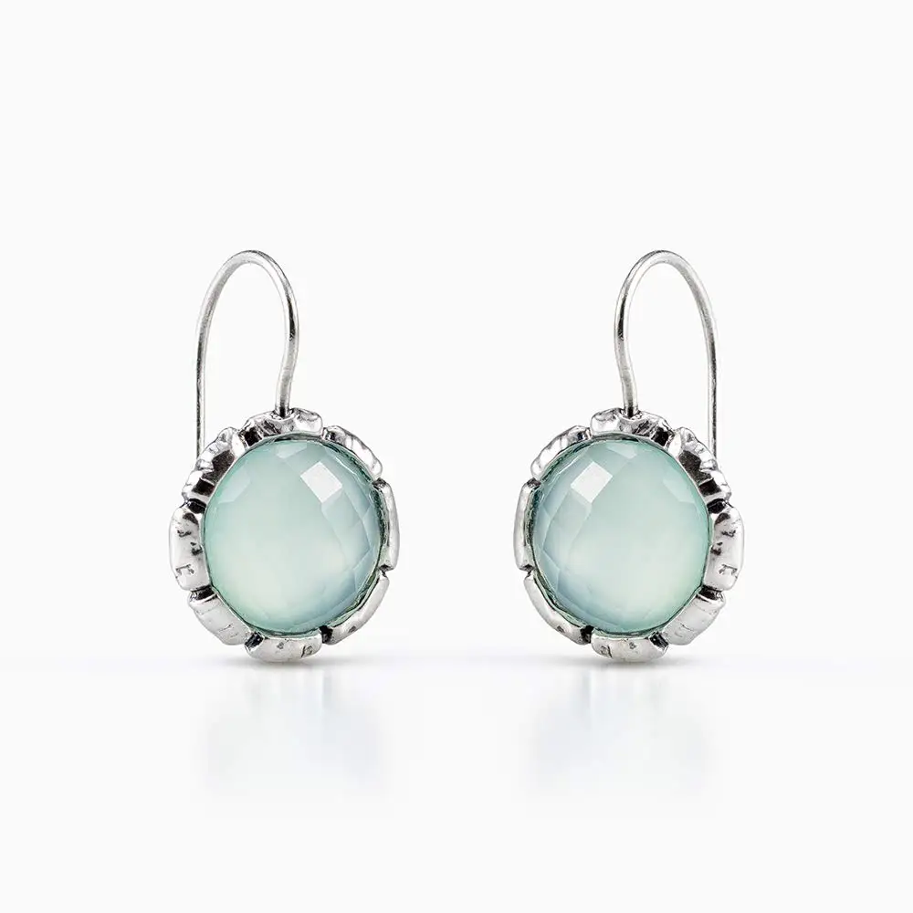 Premium Quality Blue Chalcedony Dangling Silver Earrings 925 Silver jewelry for Women studs earrings 21524 earring 
Premium Quality Blue Chalcedony Dangling Silver Earrings 925 Silver jewelry for Women studs earrings 21524 earring
