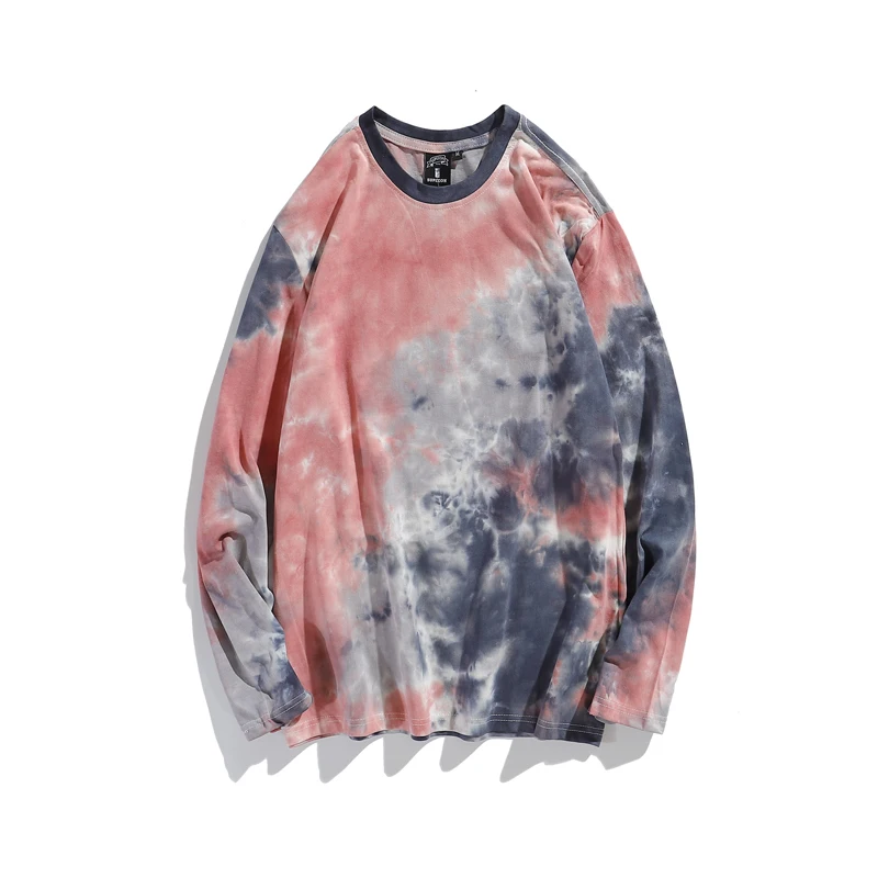 Cheap Wholesale Custom Tie Dye Oversized XXL Tshirt Long Sleeve T Shirt Man With 3 Colors
Cheap Wholesale Custom Tie Dye Oversized XXL Tshirt Long Sleeve T Shirt Man With 3 Colors