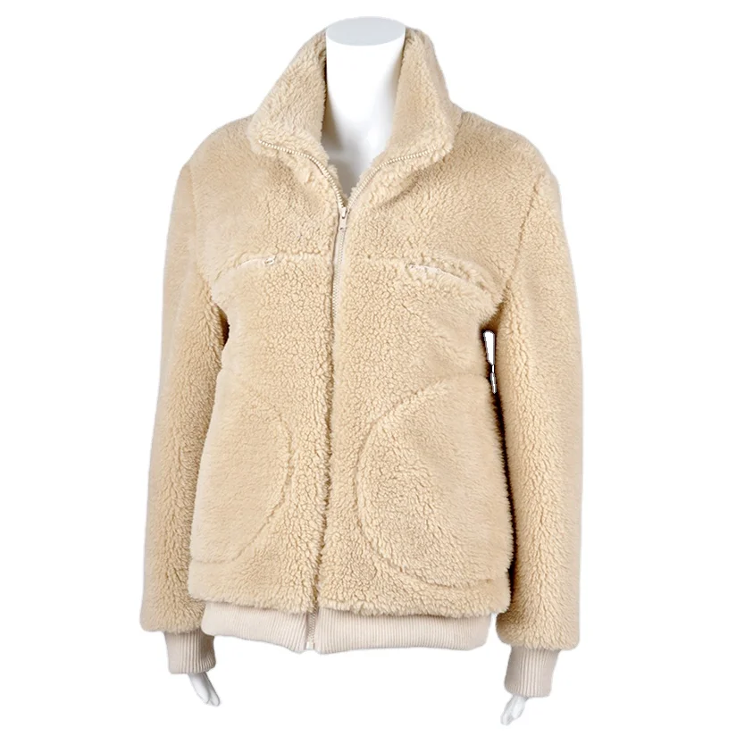 Custom logo Hot Selling Women Winter Faux Fur Jacket Solid Color Pockets Wool Fur Coat
Custom logo Hot Selling Women Winter Faux Fur Jacket Solid Color Pockets Wool Fur Coat