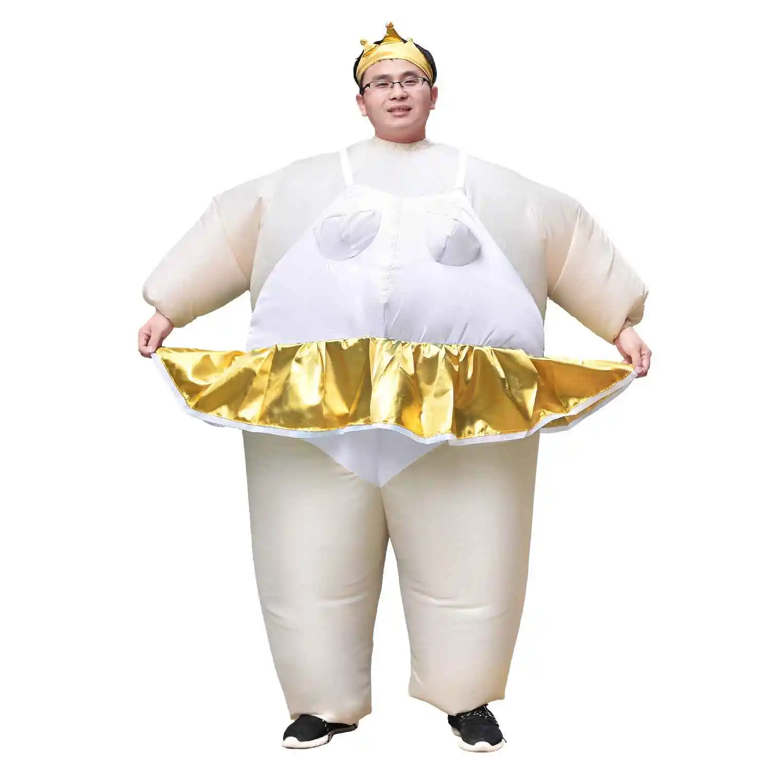 Ballerina Inflatable Costume Tiara Crown Halloween Christmas Costume for Adult White
Ballerina Inflatable Costume Tiara Crown Halloween Christmas Costume for Adult White