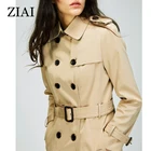 Hot selling fashion ladies windproof jacket peacoat trench coat double breasted fall and spring girls red trench coat