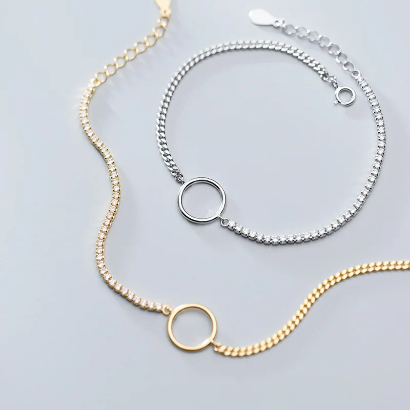 B1374 Romantic Jewelry Silver 925 Plated Rose Gold Circle Hollow Diamond Bracelet
B1374 Romantic Jewelry Silver 925 Plated Rose Gold Circle Hollow Diamond Bracelet