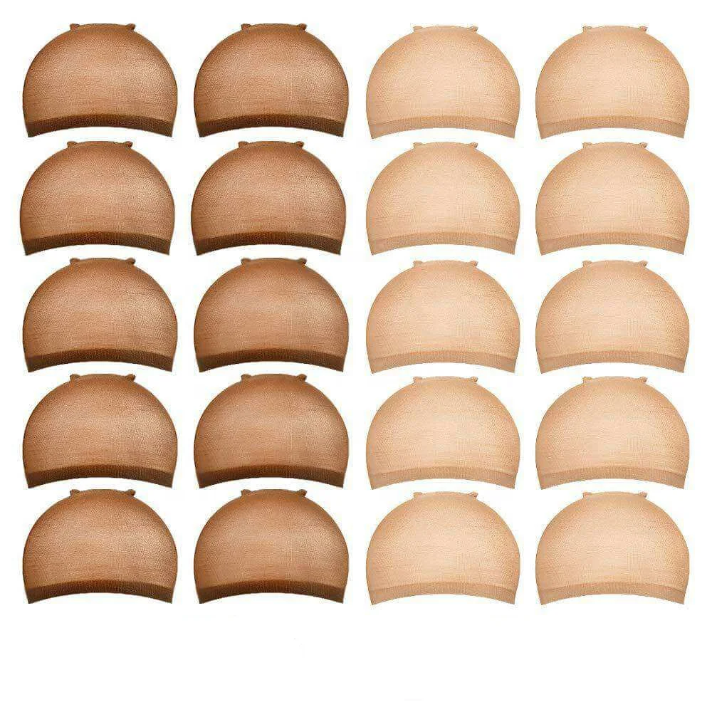 Nylon Wig Nets 20pcs Stocking Nets For Wigs Stretchy Wig Hairnet Brown & Light Brown
Nylon Wig Nets 20pcs Stocking Nets For Wigs Stretchy Wig Hairnet Brown & Light Brown