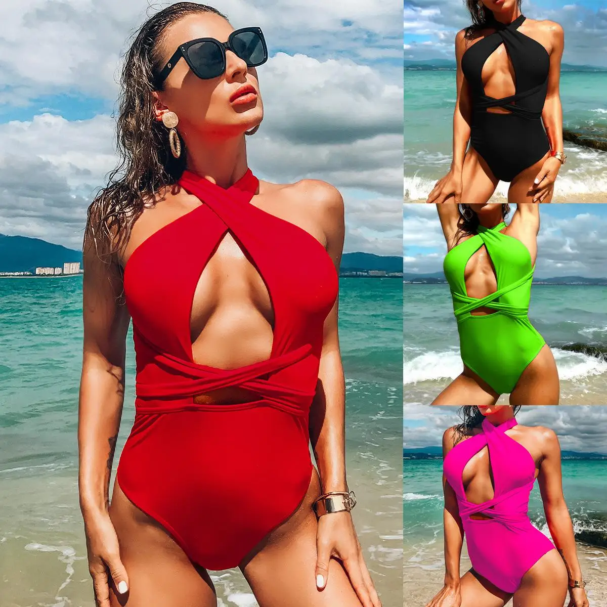 Personality One-piece Wrapped Chest Bikini Brazilian Set Sexy Bikini Women Designer Swimwear
Personality One-piece Wrapped Chest Bikini Brazilian Set Sexy Bikini Women Designer Swimwear