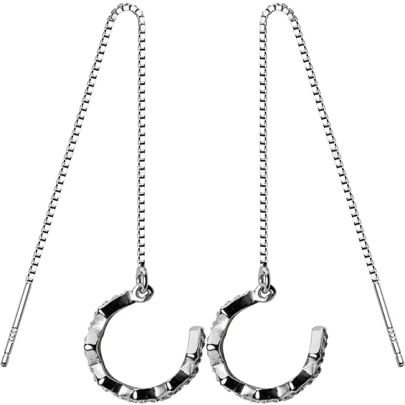 E1877 Top Sellers For Amazon Sterling Silver Jewelry Silver Female Two Sets Of Ear Clip Chain Drill Earrings
E1877 Top Sellers For Amazon Sterling Silver Jewelry Silver Female Two Sets Of Ear Clip Chain Drill Earrings