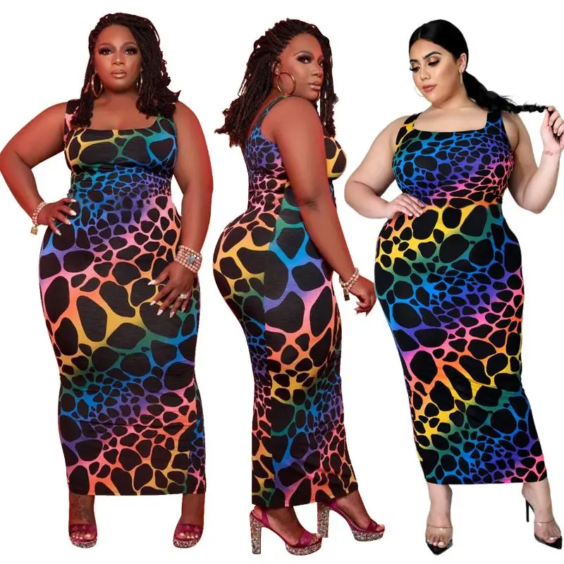 New Design Plus Size Women Clothing Summer Two Piece Skirt Set Leopard Casual Dresses Sleeveless Plus Size Dress 2021
New Design Plus Size Women Clothing Summer Two Piece Skirt Set Leopard Casual Dresses Sleeveless Plus Size Dress 2021