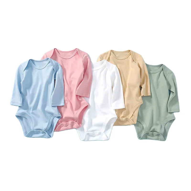 Baby newborn romper bodysuit clothes solid color blank custom long sleeve snap button baby rompers
Baby newborn romper bodysuit clothes solid color blank custom long sleeve snap button baby rompers