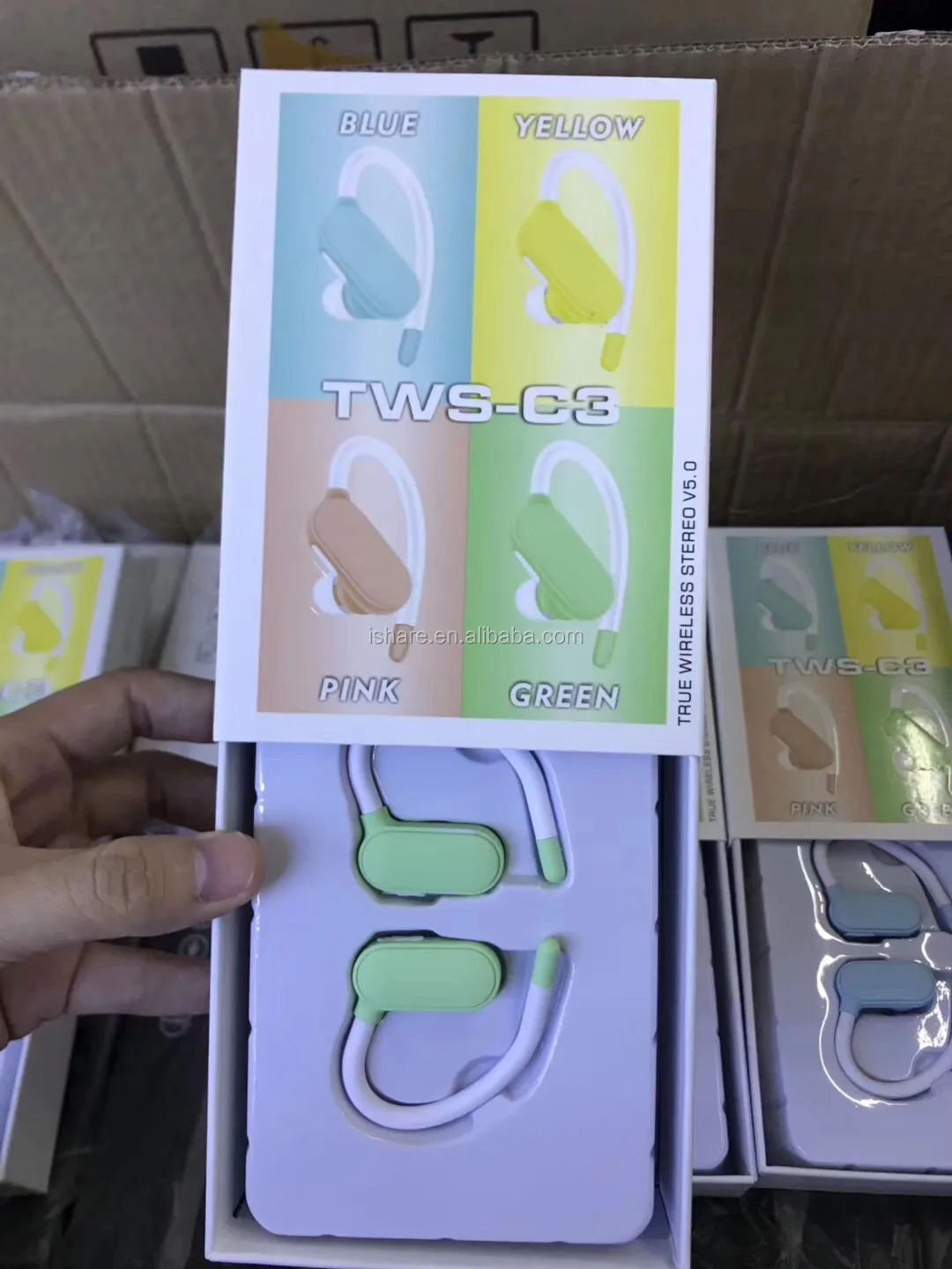 Macaron Colorful Sports C3 Wireless Tws Earphone For Mobile Phones - ANKUX.COM