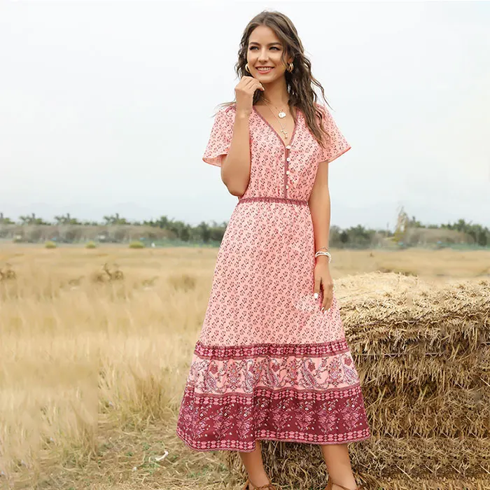 Clothes women elegant casual woman clothes dresses women maxi long bohemian floral print dress
Clothes women elegant casual woman clothes dresses women maxi long bohemian floral print dress