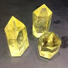 Wholesale natural gemstone yellow quartz citrine point healing crystal wands for spirit of reiki