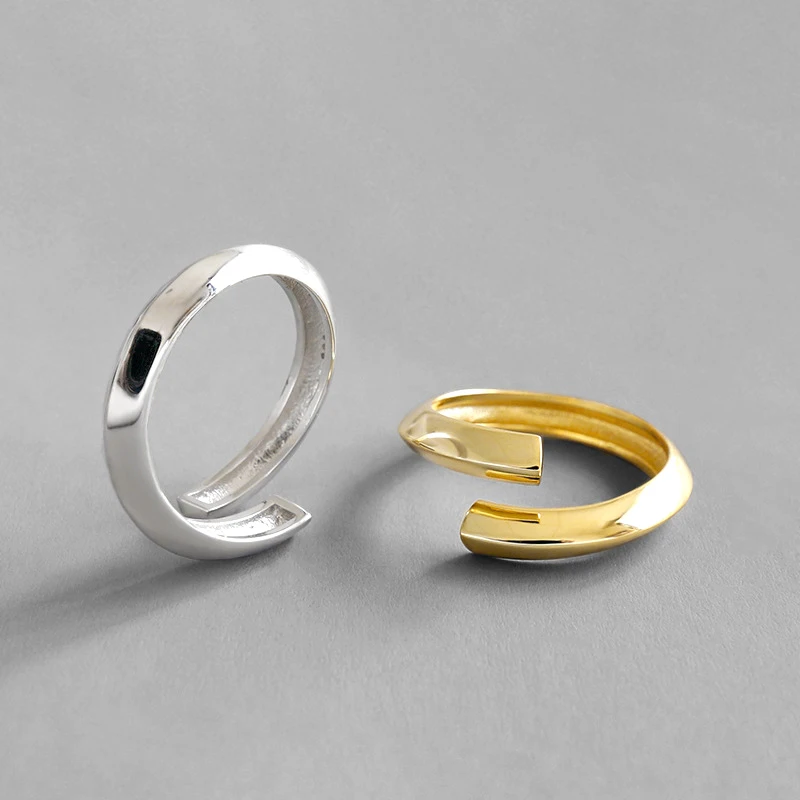 H-R715 Hot Items Pure Silver Ins Simple Niche Double Opening Female Personalized Versatile Silver Ring
H-R715 Hot Items Pure Silver Ins Simple Niche Double Opening Female Personalized Versatile Silver Ring