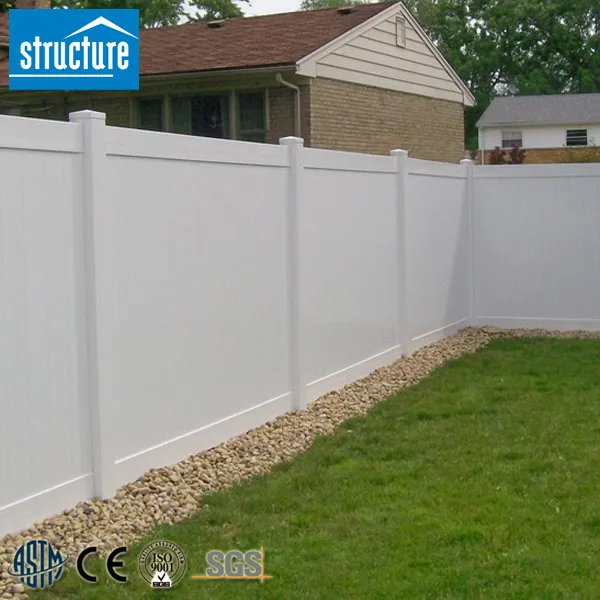 Hot Selling Garden Buildings PVC Fence Panels White Privacy Fence