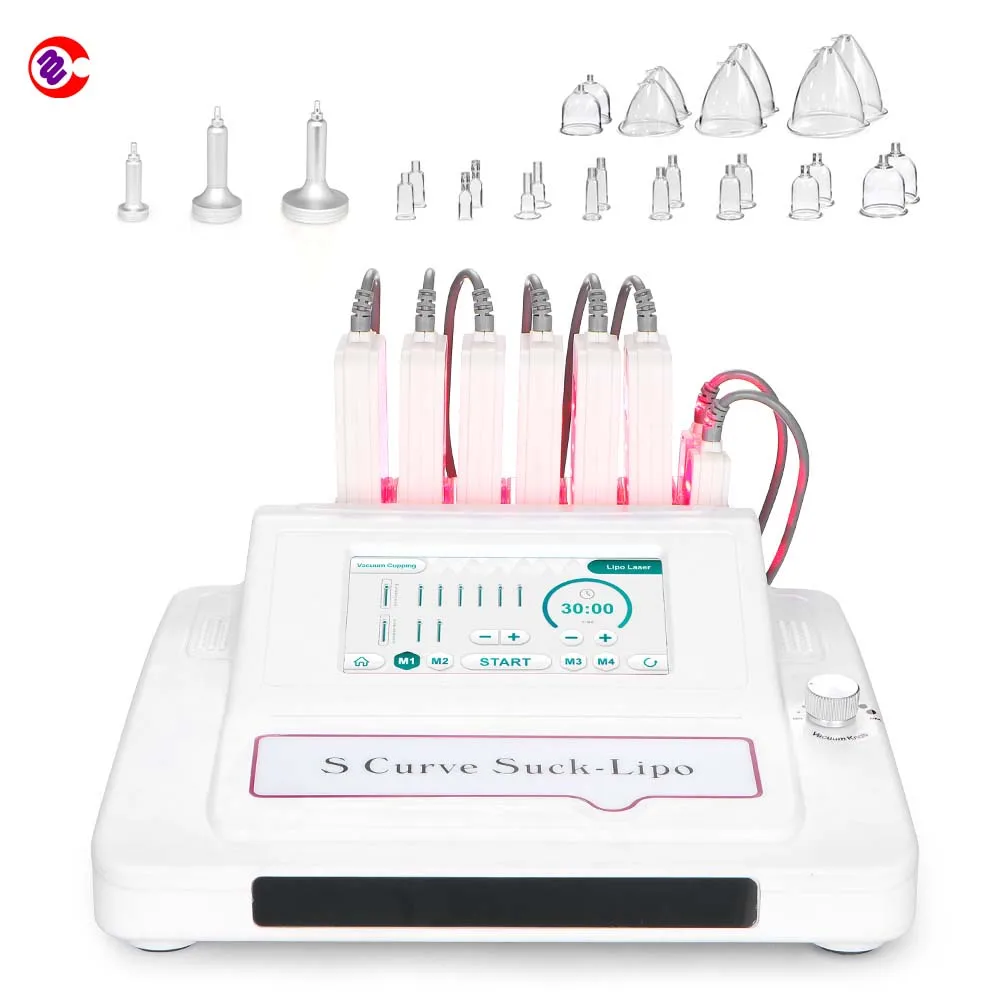 High Quality Body Slimming Lipo Laser Vacuum Suction Cups Cellulite Treatment Machine
High Quality Body Slimming Lipo Laser Vacuum Suction Cups Cellulite Treatment Machine