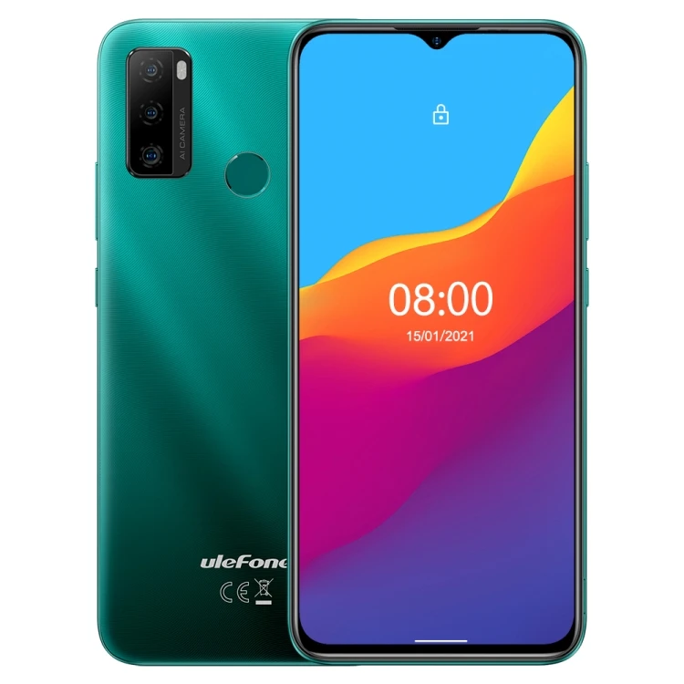 

Dropshiping Green Ulefone Note 10 2GB+32GB Face ID Fingerprint Identification 6.52 inch Android 11 CellPhone