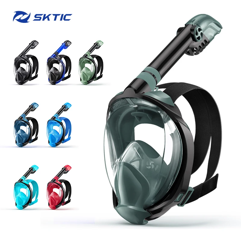 SKTIC Newest Design Full Face Diving Mask Scuba Dry Top Breath Tube Underwater Scuba Diving Kits
SKTIC Newest Design Full Face Diving Mask Scuba Dry Top Breath Tube Underwater Scuba Diving Kits