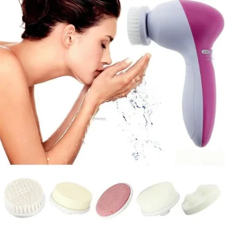 Beauty Instrument Device 5-in-1 Electric Face Cleansing Brush Multifunction Facial Massager Deep Cleansing Exfoliators Iso9001, White
Beauty Instrument Device 5-in-1 Electric Face Cleansing Brush Multifunction Facial Massager Deep Cleansing Exfoliators Iso9001, White
