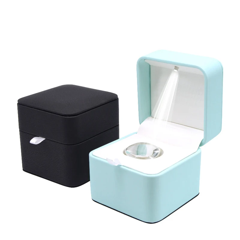 Wholesale Luxury pu Leather Packaging Wedding Ring Led Jewelry Box For Ring, Black/green
Wholesale Luxury pu Leather Packaging Wedding Ring Led Jewelry Box For Ring, Black/green
