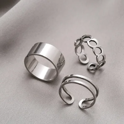 Wholesale in stock open sliver fashion gift jewelry sets cutsom vintage stainless steel rings for men
Wholesale in stock open sliver fashion gift jewelry sets cutsom vintage stainless steel rings for men