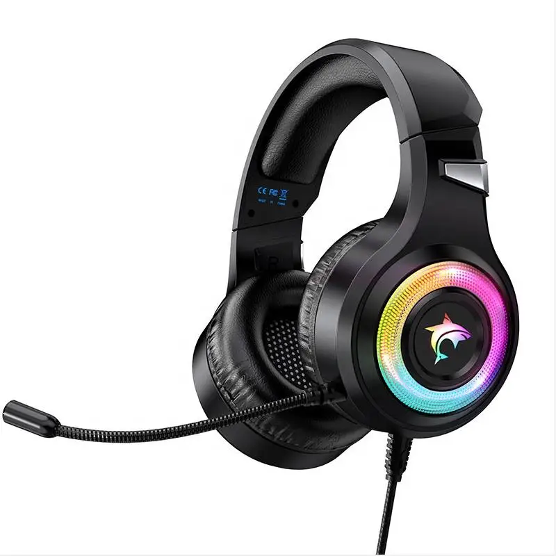 2021 Hot sale new style RGB Headset Wintory F2 50MM polymer diaphragm game speaker soft protein leather earmuffs, Black
2021 Hot sale new style RGB Headset Wintory F2 50MM polymer diaphragm game speaker soft protein leather earmuffs, Black