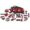 Milwaukee 2695-15 M18 Cordless 15 tool Combo Kit 18V Lithium Ion w/ Four 4.0Ah Batteries 6 Port Charger