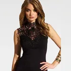 Women's wear High neck and open back slim Chiffon sexy top fashion