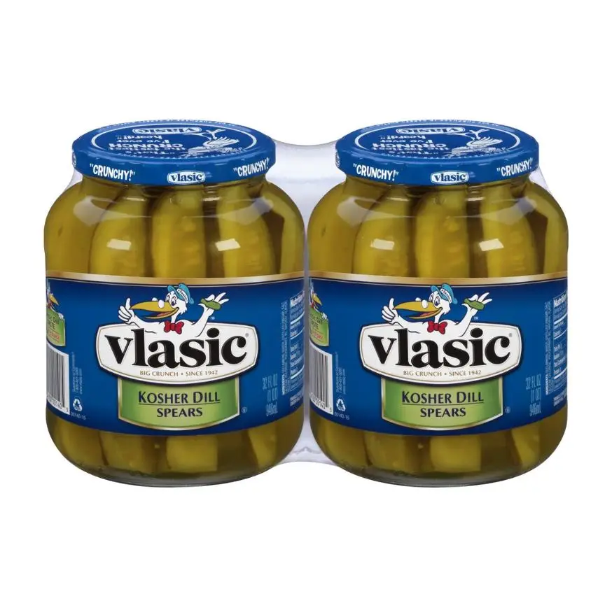 vlasic kosher dill spear pickles bulk 2 pack canned vegetables