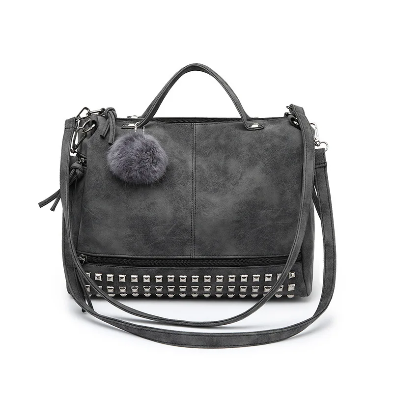 Vintage PU Leather Ladies Handbags Rivet Frosted Bag Shoulder Crossbody Messenger Tote Casual Purse
Vintage PU Leather Ladies Handbags Rivet Frosted Bag Shoulder Crossbody Messenger Tote Casual Purse