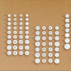 High quality cheap white plastic buttons fasteners resin snap buttons