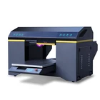 Full automatic A2 uv flatbed printer for pvc id card pen phone case glass metal ceramic plastic