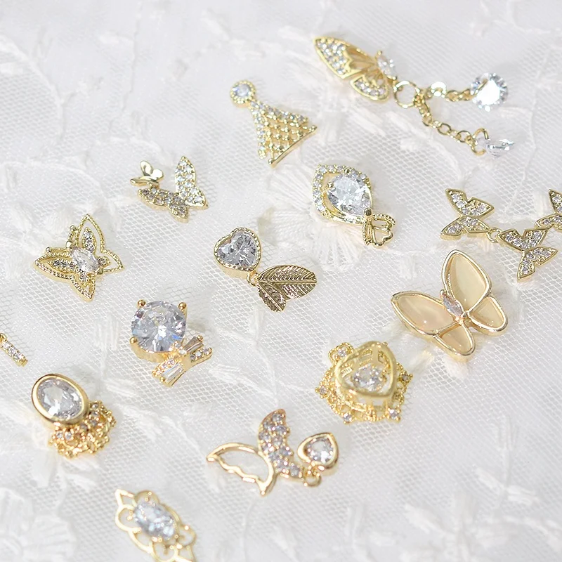 Luxury Metal Chic Nail Art Charm Clear Cubic Zircon Decoration Nail 3D Nail Sticker DIY Art Decoration Wedding Finger Jewelry, Crystal clear
Luxury Metal Chic Nail Art Charm Clear Cubic Zircon Decoration Nail 3D Nail Sticker DIY Art Decoration Wedding Finger Jewelry, Crystal clear