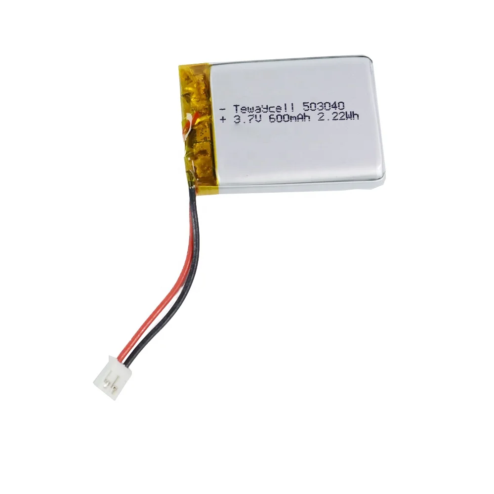 Rechargeable Lipo Battery 503040 3.7V 600mAh for MP3, GPS, PSP
