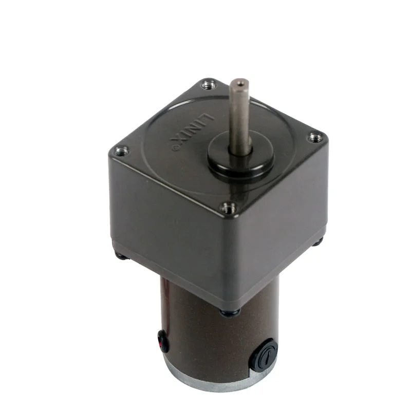 Linix 24W 24V Brush DC Geared Motor, 1800 RPM, IE4 Efficiency