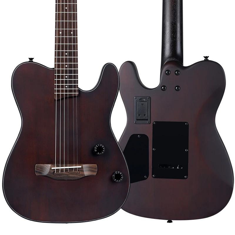 D-K7 Bullfighter Classical Electric Guitar - Mahogany Body, Zinc