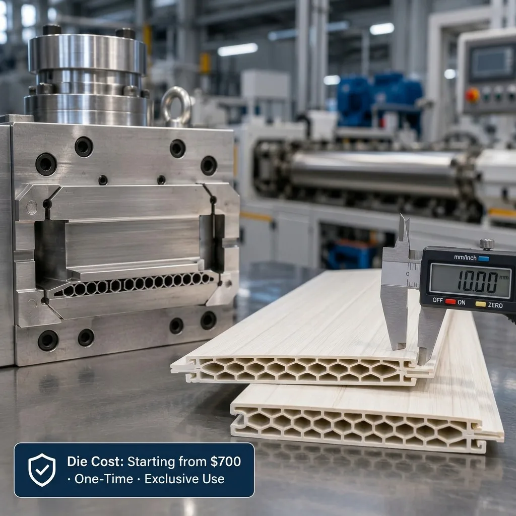 PVC wall panel extrusion die and precision tooling