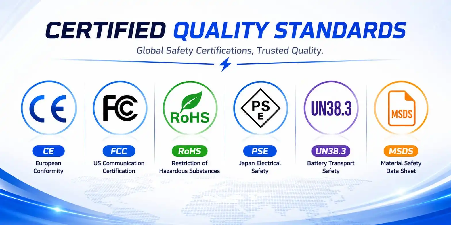 CE FCC RoHS Standards