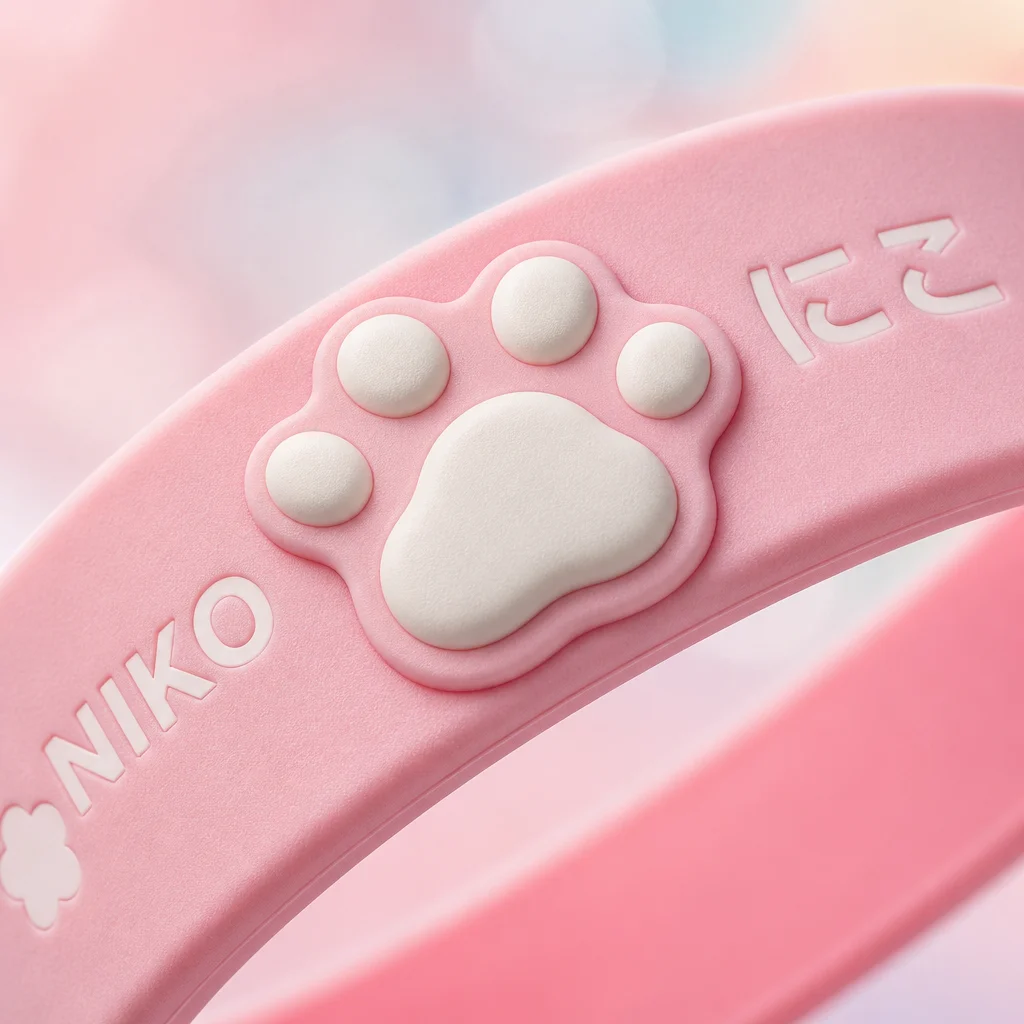 Kawaii anime silicone wristbands pastel macaron colorway lineup