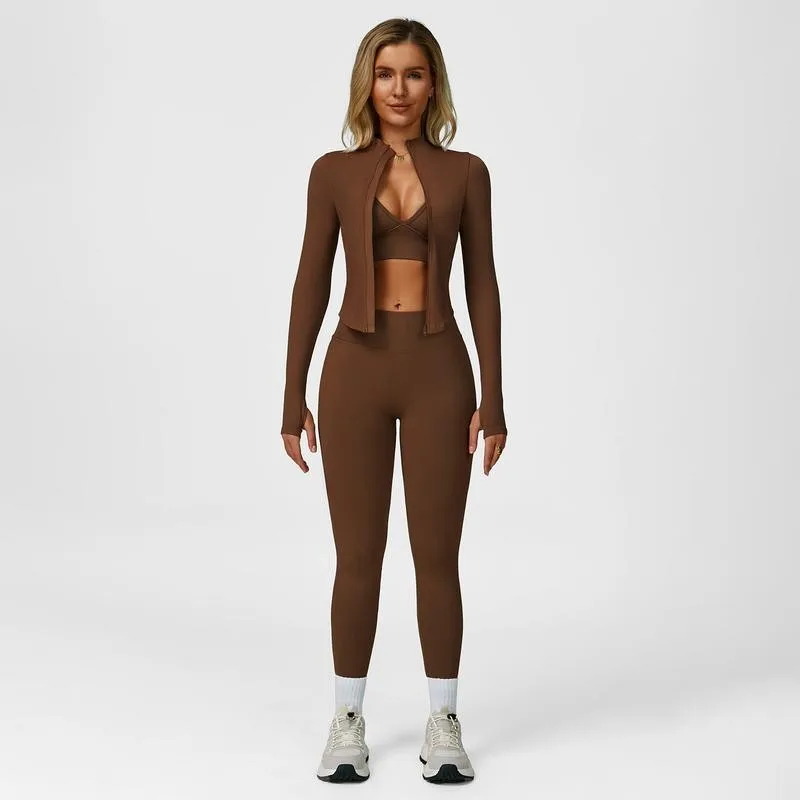 Model in Coffee Brown Set