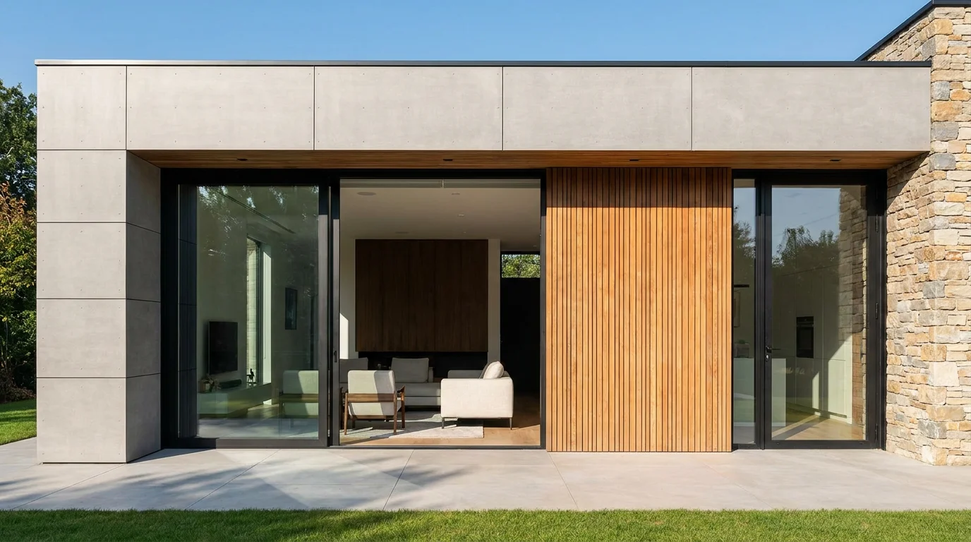 Aluminum Combination Window Door Systems Architecture Scene China Foshan Richocean