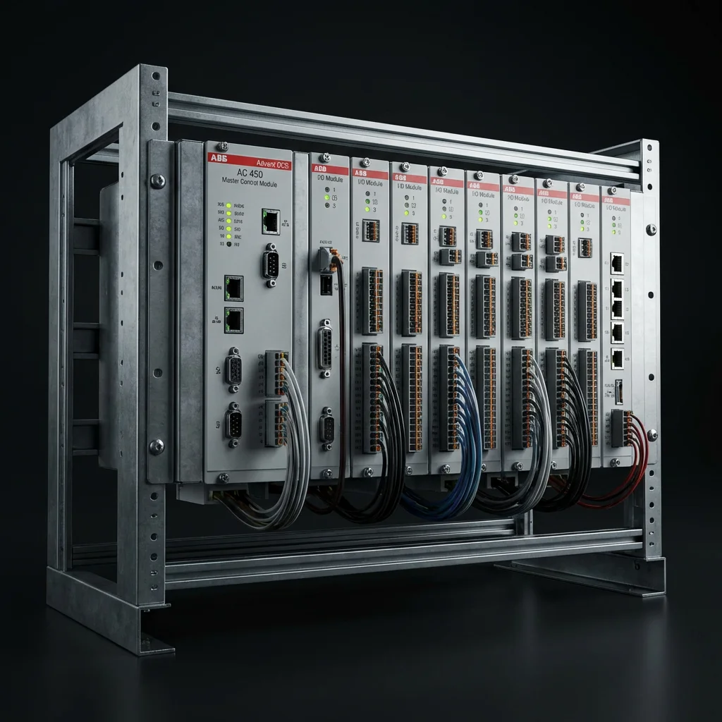 Porovnanie ABB Advant Controller AC 450 a AC 160 3D render