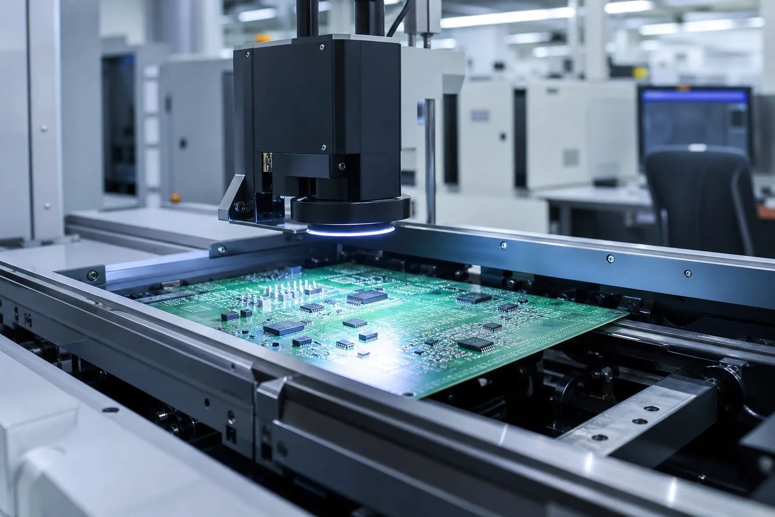 Automated optical inspection on a production line