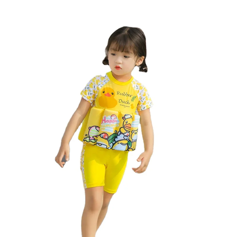 

Neoprene float on boys float suit swimming floating vest suit for kids