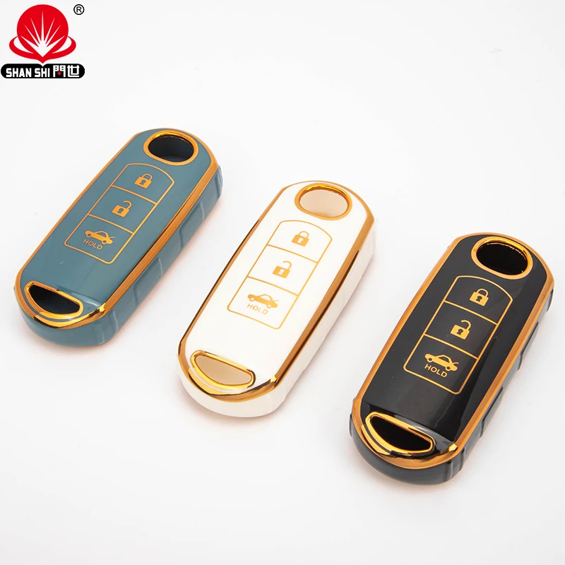 

TPU Hot Selling Fashionable Waterproof Three-buttons Car Key Cover For Mazda