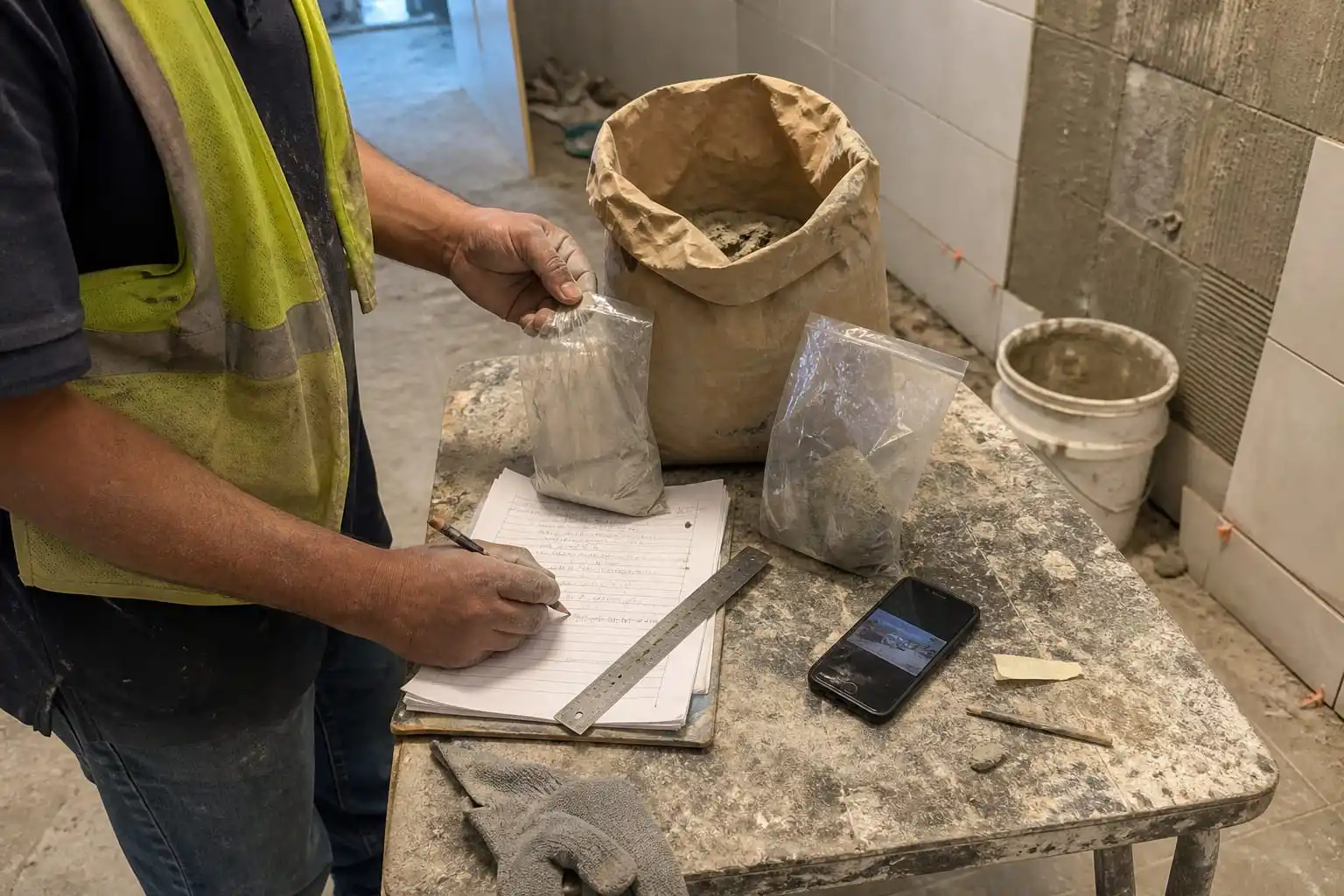 supplier claim evidence for tile adhesive slipping
