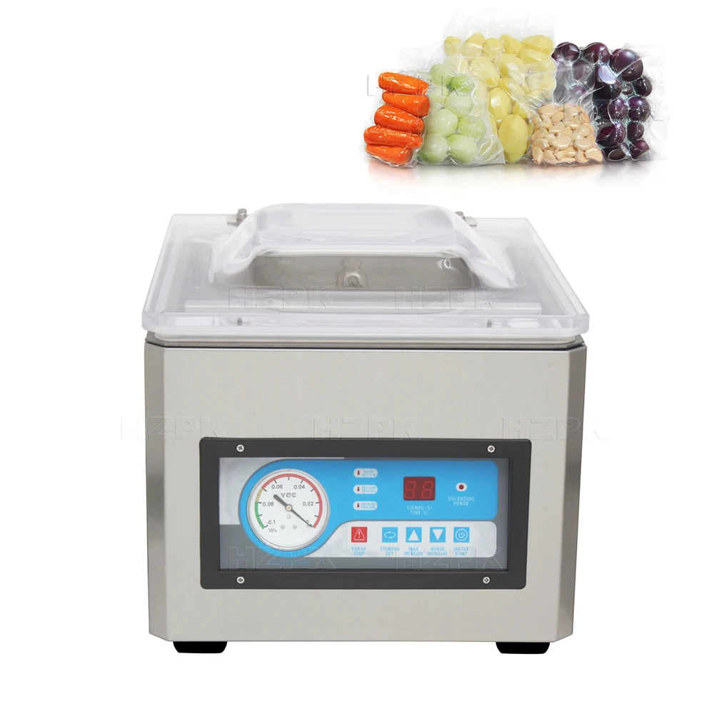 

HZPK Semi Automatic Dz 260 Table Type Smoked Fish Vacuum Packing Machine Food