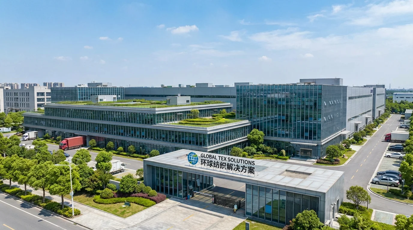 OUYI Activewear factory building exterior in Guangzhou China