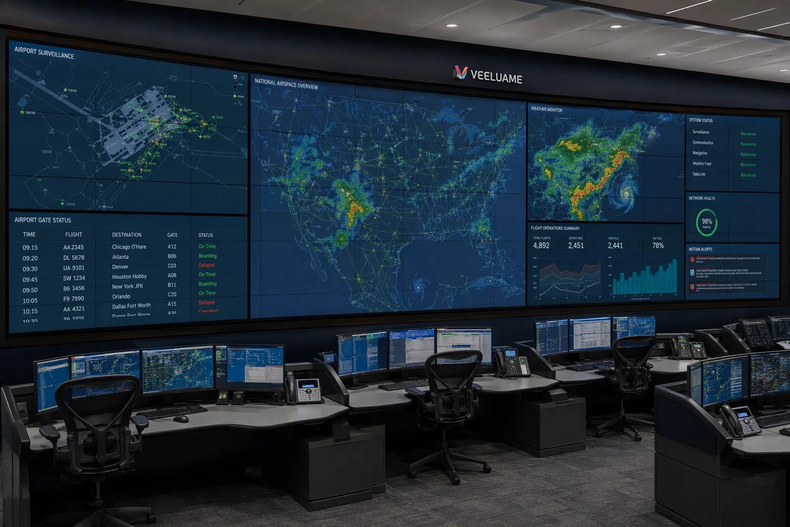 APOC Command Center with Veeluame LCD Wall