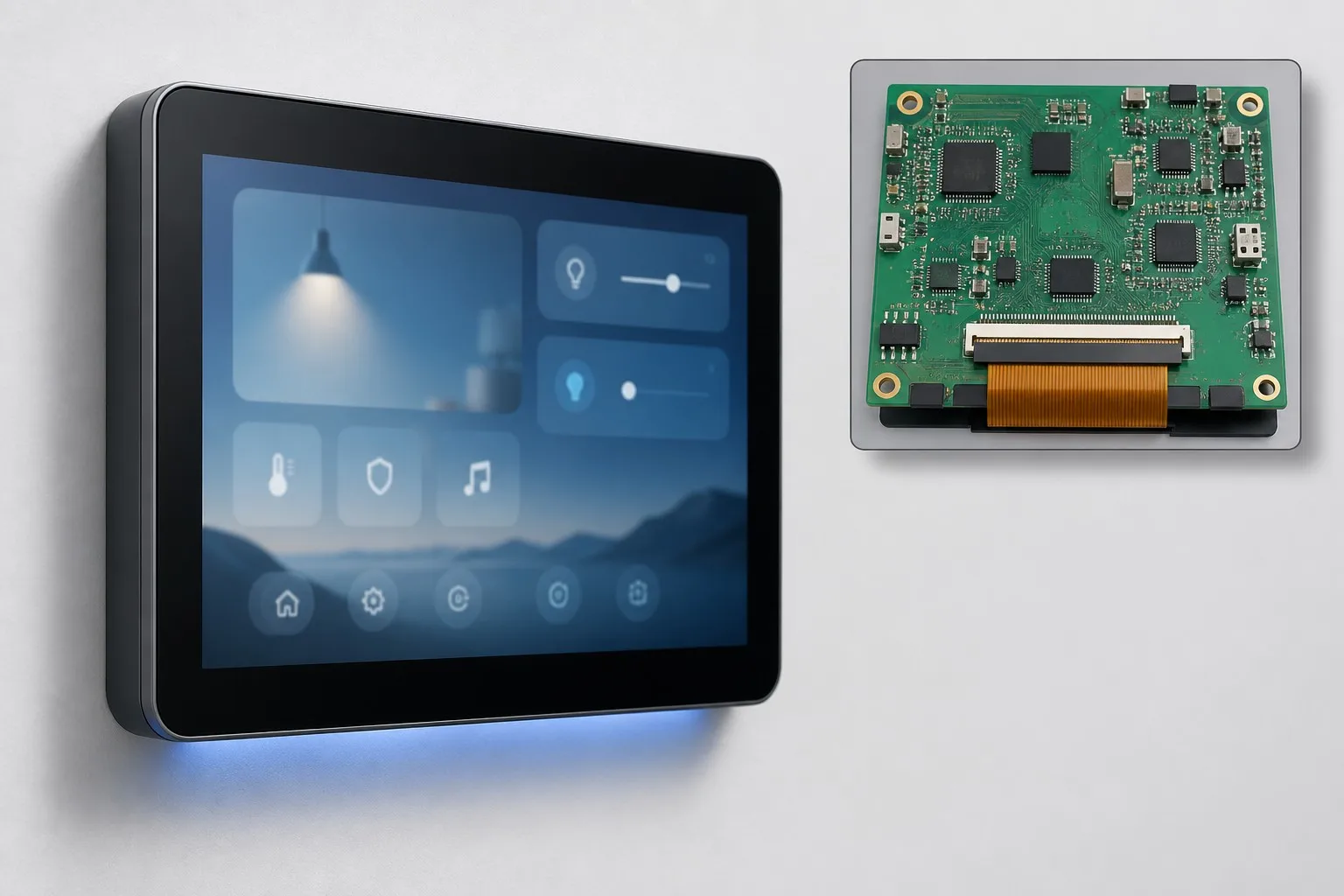 Smart home display and HMI panel